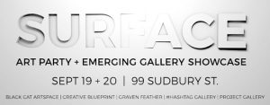 SURFACE Art Party & Gallery Showcase: Sept 19-20